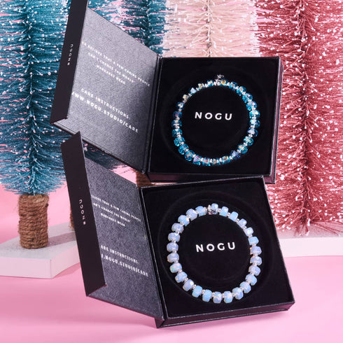 Mondbeschienener Frost | Strahlendes Facetten-Kristallarmband